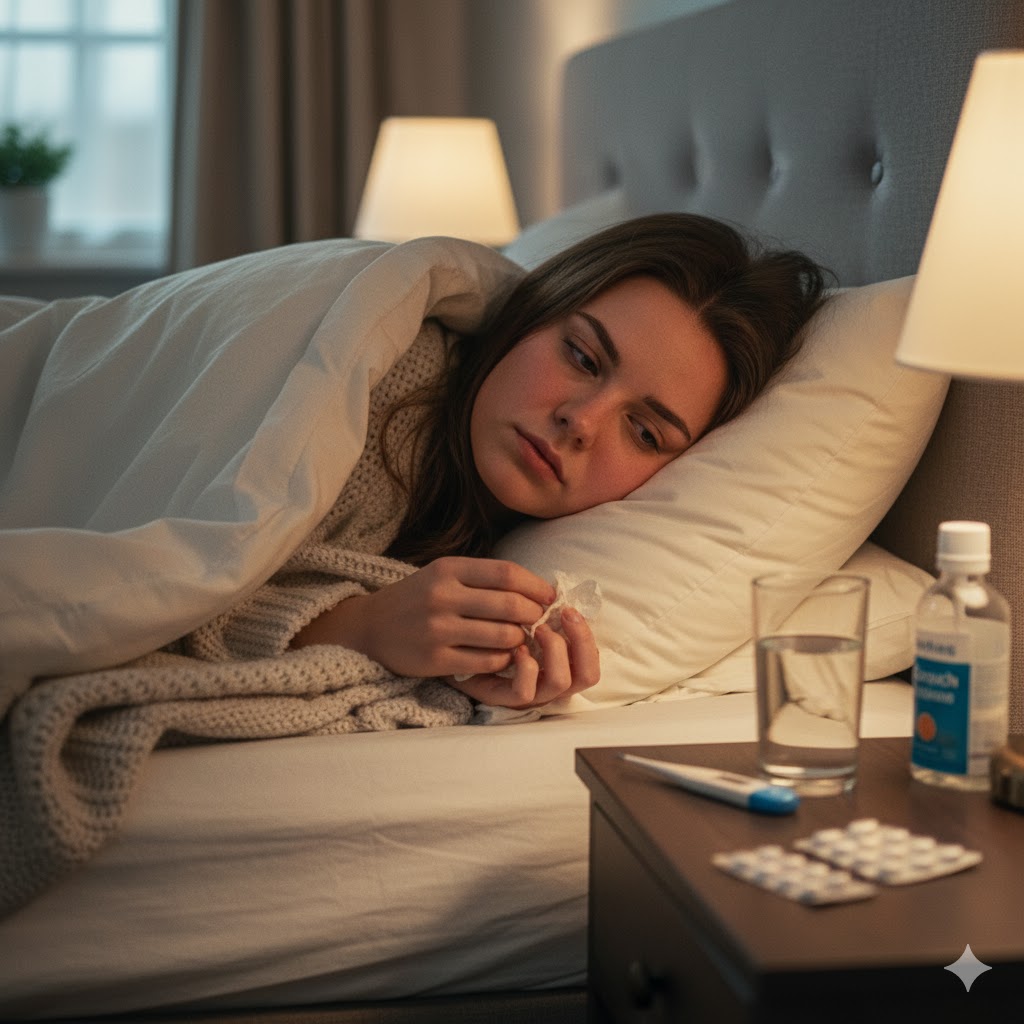 - Мятные леденцы помогают оставаться бодрым при простуде